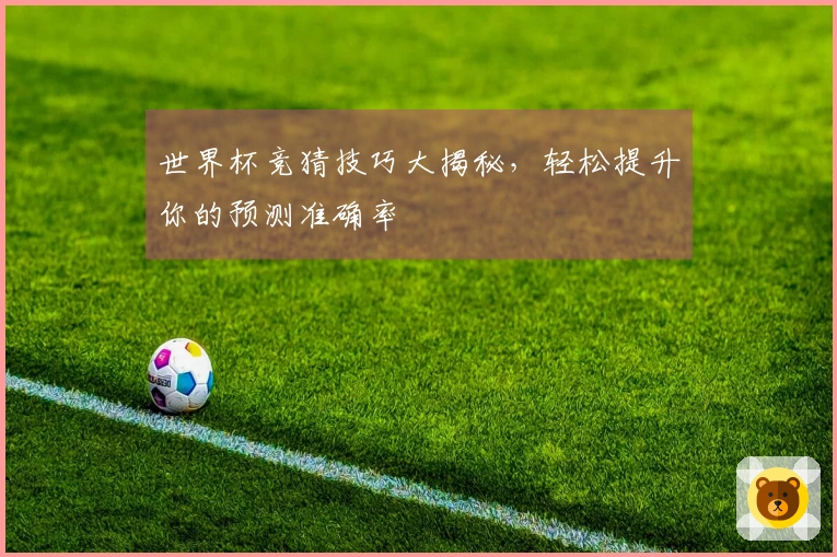 世界杯竞猜技巧大揭秘，轻松提升你的预测准确率